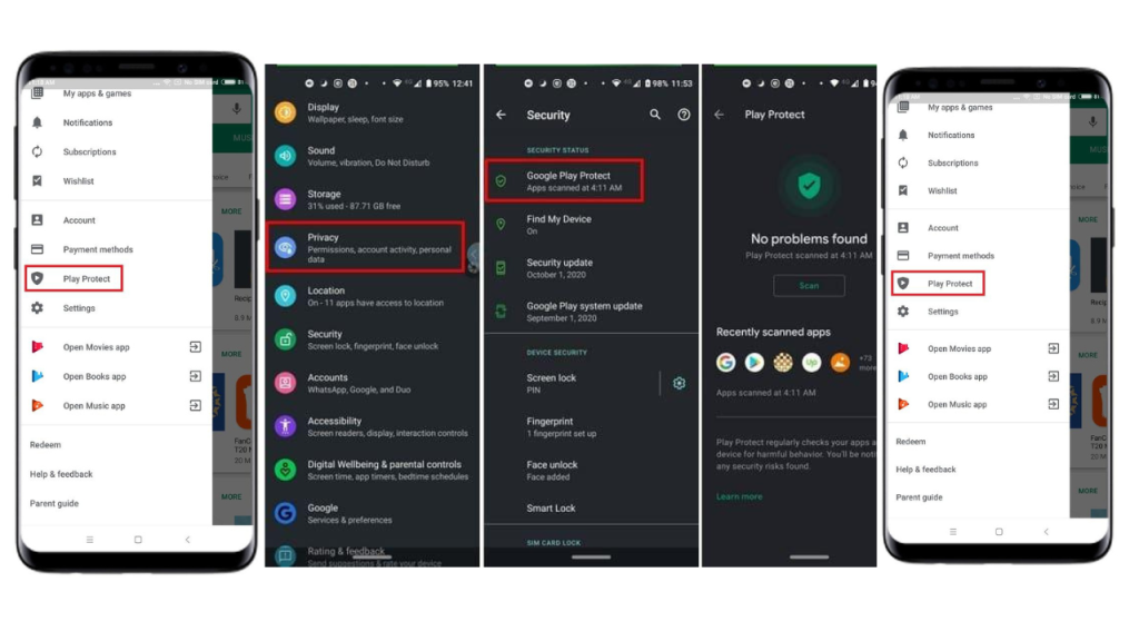 Google Play Protect ON